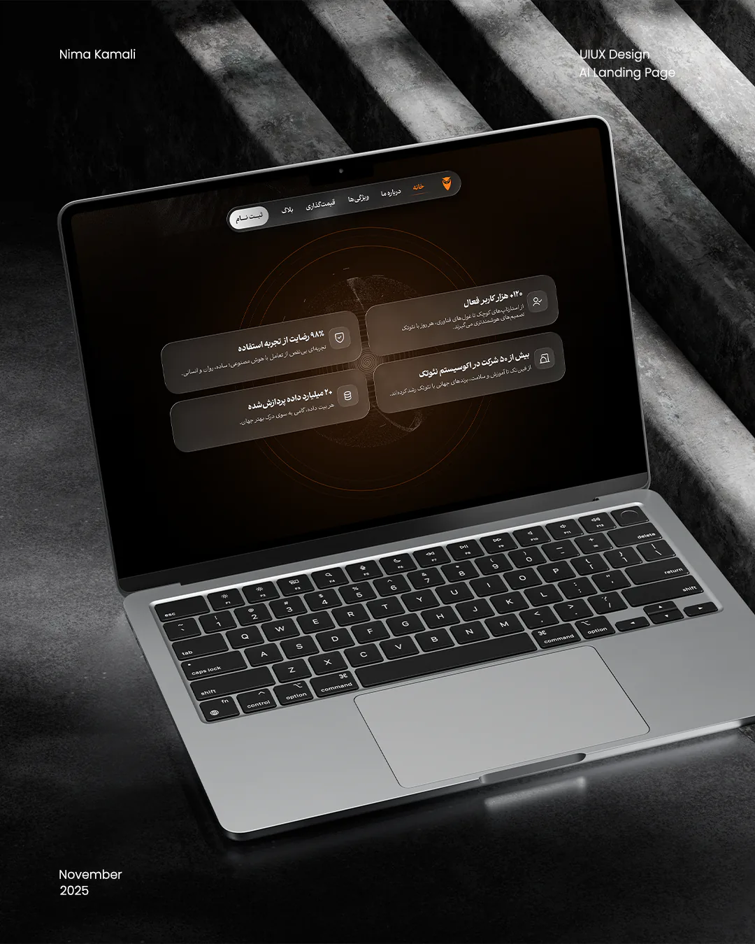 Neotech AI Landing Page UI/UX Design